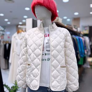 [베네통]강아지 인타샤 집업 구스 패딩(BAPD66461)_DG