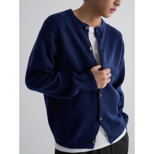 (45525ALY1R) [에잇세컨즈] 소프트 터치 솔리드 라운드 카디건  네이비