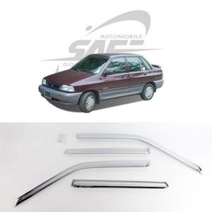 자동차썬바이저 경동 차량용 크롬 윈도우바이저 프라이드4도어 K729