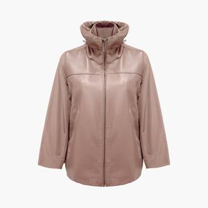 넥 셔링 포인트 이태리 램스킨 콤비 자켓_SOJK250108