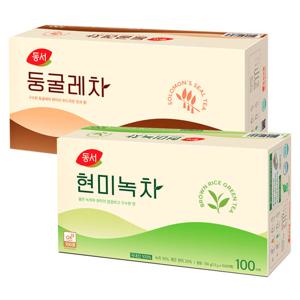 동서 현미녹차 100T+둥굴레차100T