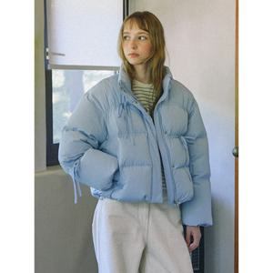 올리브데올리브 리본 덕 다운 숏 패딩 점퍼 OP4WMA13