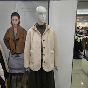 Ab.f.z DP01 니팅후드양모뽀글이코트 AFA1HF03