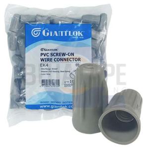 자이언트록 EK-4 PVC 와이어 콘넥터 회색 100개입 전기작업 배선작업 전선작업