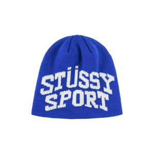 스투시 스포츠 자카드 스컬캡 비니 블루 1321153BLUE