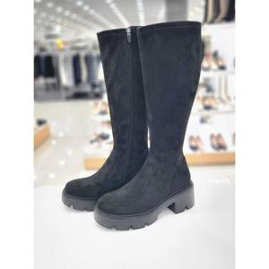 [탠디]여성 가보시 통굽 청키솔 스판 롱부츠 WLX25508TD5B6