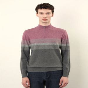 [인디안]웰메이드롯데창원/핑크 그라데이션이 예쁜 반집업니트MITBH4W9321