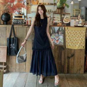 비욘드라이프 러블리 민소매 롱 원피스 1002100