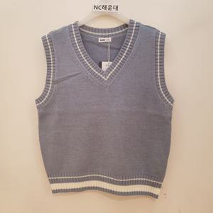 [소이]블루 브이넥 니트 조끼 22w5031bl  남아/주니어용  초특가