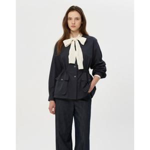 질스튜어트 뉴욕 여성 25FW 네이비 포켓 코튼혼방 스트링 점퍼 JSJU5D100N3