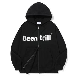 [빈트릴][빈트릴] 에센셜 빅로고 후드집업 블랙 BA251TR001IBK