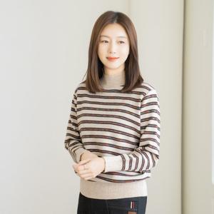 엄마옷 마담4060 레인보우단가라니트 데일리 여성 -ZKN2511011-