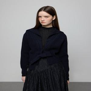 듀엘 리본 세일러 카라 가디건 D251KSL006