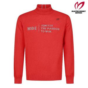 마스터바니  (411C4SW104) 남성 캐시미어 레터링 자카드 터틀넥 스웨터