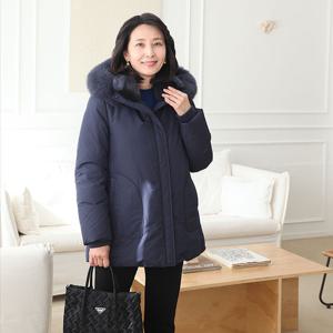 [쉬즈마담]J31752 최강보온 폭스퍼 덕다운 하프자켓 50대 엄마옷