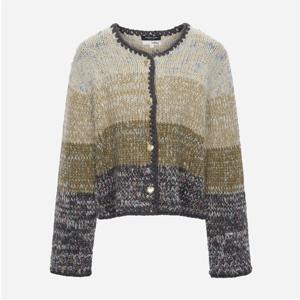 [써스데이아일랜드][여성]컬러 블럭 멀티 가디건(T256MCD905W)