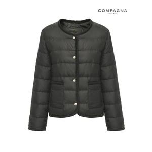 [꼼빠니아][꼼빠니아]크롭 버튼 덕다운 경량 점퍼-CW24IH4002025