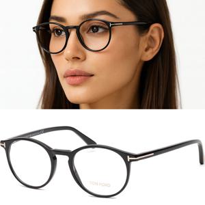 톰포드 안경테 TF5294 001 수지 안경 라운드 뿔테 명품 패션