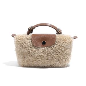 놈스타일 여성가방  HAN2401  양털가죽미니파우치