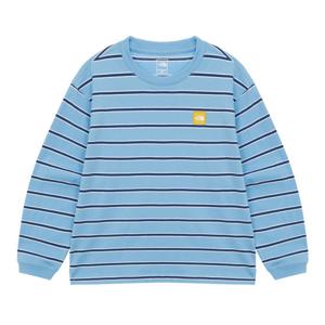 노스페이스키즈 글랜 스트라이프 긴팔 라운드 티-NT7TR04T