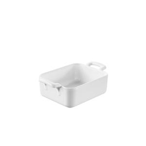 레볼 벨쿠진 직사각 핸들 디쉬 16x11cm 화이트