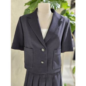 [ZOOC] 산드로 크롭 플리츠 스커트 셋업자켓 (Z252MSF027)