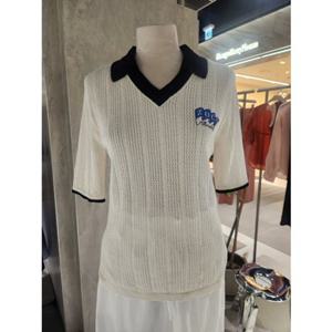 [ZOOC] 카라 뒤판 레터링 조직 풀오버 (Z252KSK020)