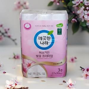 깨끗한나라 허브가든 벚꽃 프리미엄 27m 30롤