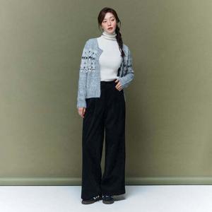 플라스틱아일랜드 밴딩 턱 코듀로이 팬츠 PR4WP161