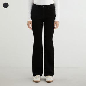 [GUESS]게스진 여성 이중지 기모 블랙 플레어붓컷(YP4D9197)