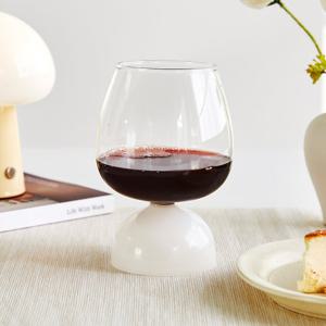 [모던하우스] 파티룸 돔스템 내열유리 고블렛 화이트돔 480ML