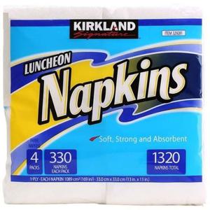 co 커클랜드 테이블 냅킨 330매X4 냅킨 화장지 휴지 주방용.테이블냅킨