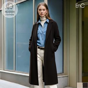 [ENC] 테일러드카라 스티치롱코트 (ENJH24T02W)