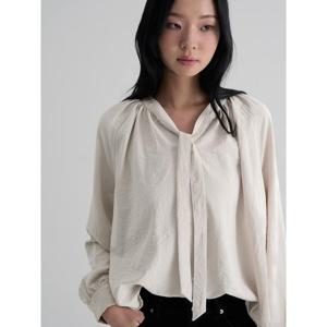 (115Y64AY10) [에잇세컨즈] 타이 볼륨 블라우스  아이보리