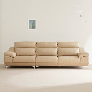 [착불] 동서가구 시에라 천연 면피가죽 4인용 소파 (스툴미포함) DF921806