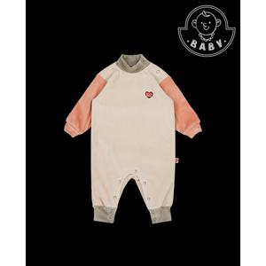 벨리타앤보이즈 베이비 컬러블럭 벨로아 골지 긴팔점프수트 BB5WBS24LE