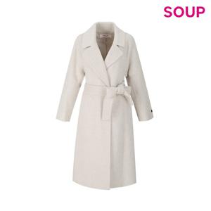 [숲]울80 벨티드 핸드메이드 롱코트  SBBHC891