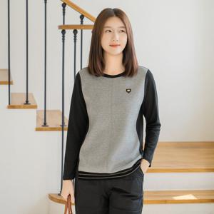 엄마옷 마담4060 스티치배색장식티셔츠 여성 데일리 -ZTE2511023-