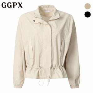 [GGPX] 하프넥 허리 스트링 야상 숏 점퍼 (GP2JP006F)