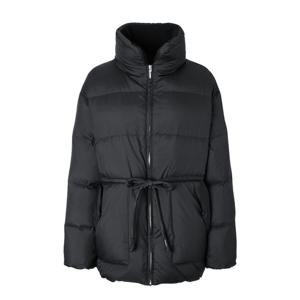 질스튜어트 뉴욕 여성 24FW 블랙 단색 구스다운 패딩점퍼 WJJU4D140BK