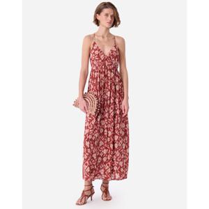 아떼바네사브루노 25SS 시즌오프 레드 플라워 민소매 원피스 VIDR5E205R2