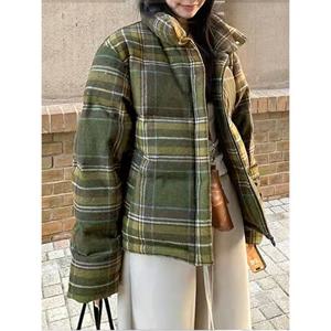 [베나프]포레스트 체크 숏패딩_BJ4JP008