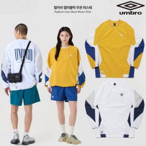 [엄브로]팝러쉬 컬러블럭 우븐 피스테 UQ121CWT33 2종