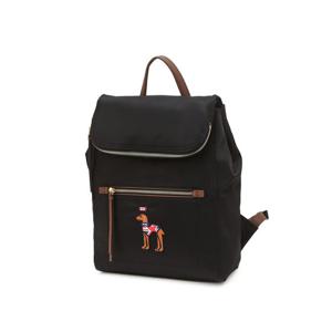 [헤지스]헤지스 블랙 자수장식 나일론 백팩 WIBA4F863BK