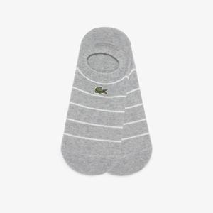 라코스테 공식 남성용 스트라이프 노쇼 양말 RA674E-55G CCA