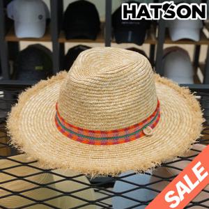 [햇츠온]브랜드 여성 여름 페도라 햇 밀짚 모자 J2SB227NA AD