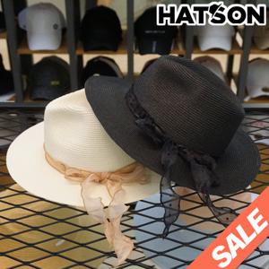 [햇츠온]브랜드 여름 여성 페도라 햇 밀짚 비치 모자 J2SB235 AD