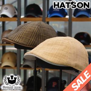 [햇츠온]남성 여성 여름 밀짚 헌팅캡 빵 비치 모자 K2GO406 AD