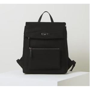 [헤지스ACC] 나일론 레더 플랩 백팩 HIBA4E306BK