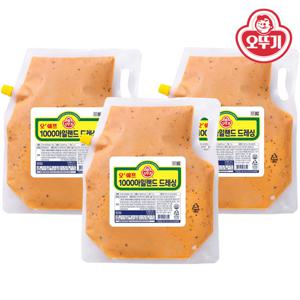 오뚜기 오쉐프 1000아일랜드 드레싱 2kg x 3개